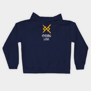 Viking Eternal Love Rune Kids Hoodie